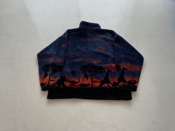 90s MAZMANIA Fleece Jacket Navy – NO BURCANCY 90s MAZMANIA Fleece Jacket Navy – NO BURCANCY