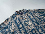 90s Vintage Polo Ralph lauren “Striped Paisley”OpenCollar Shirt XL