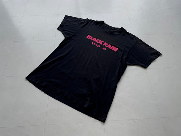 90s Vintage BLACK RAIN T-shirt Black – NO BURCANCY