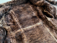 70s Vintage olde hide house mouton coat 38 chocolate