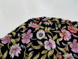 90s Polo RalphLauren CLAYTON Colorful Flowers Loop Shirt XL Black