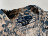 90s Vintage Polo RalphLauren ANDY CAMP Striped Paisley OpenCollar Shirt L