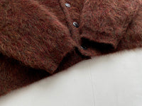 SuperFuzzy&Heavy 50s DRUMMOND Mohair Cardigan XL Brown