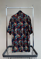 90s Vintage Polo RalphLauren “Hotel”Opencollar Rayon Shirt L