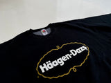 90s Vintage Haagen-Dazs “Big Logo”Sweater XXL Black