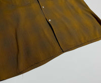 50s vintage Arrow Ombre opencollar rayonshirt Mustard XL