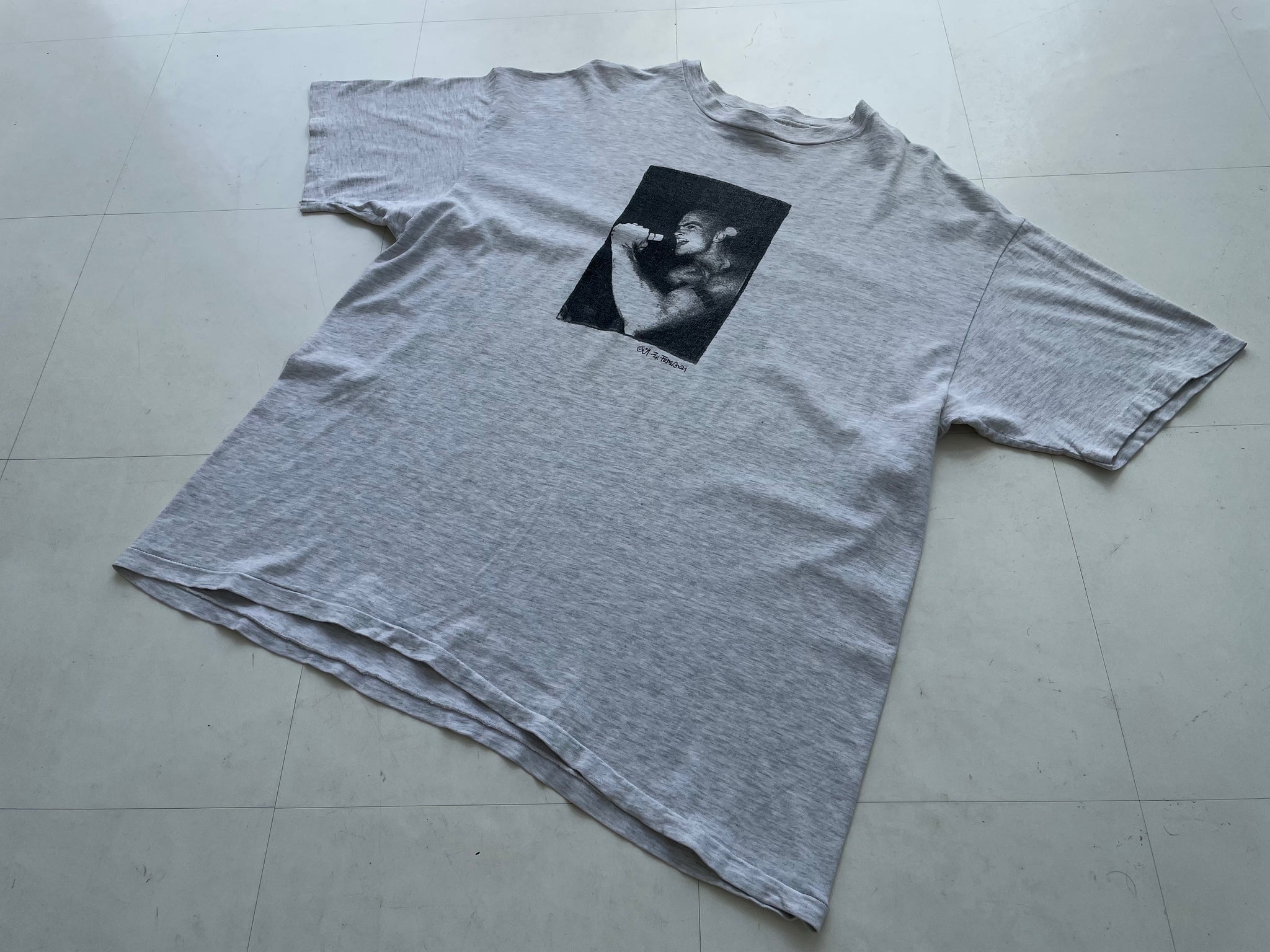 90s Vintage BlackFlag Glen E Friedman “Henry Rollins”Photo T-shirt 