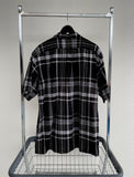 90s Vintage CALDWELL Plaid Black&White Shirt XL