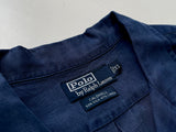 90s Vintage RalphLauren CALDWELL OpenCollar Shirt XL Navy