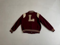 50s Vintage CCC Varsity jacket Burgundy