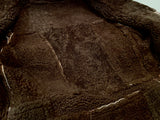 70s Vintage LEATHER ATTIC Mouton Jacket Chocolate 38