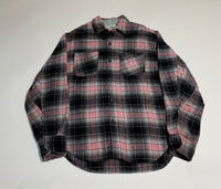 70s Vintage Fruit of the Loom Ombre Wool shirt Black&Pink L