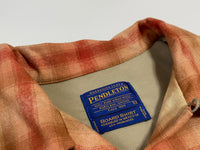 90s vintage Pendleton Ombre Wool Opencollar shirt Orange L