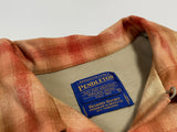 90s vintage Pendleton Ombre Wool Opencollar shirt Orange L