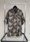 90s Vintage RalphLauren CALDWELL OpenCollar Rayon Shirt Yacht L