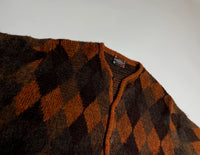50s vintage Mcgregor diamond pattern cardigan M