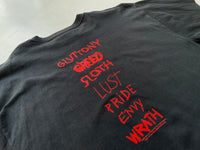 Vintage Se7en Seven Deadly Sins T-Shirt XL Black