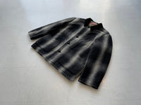90s SANTAFE TRAIL Ombré Wool Jacket M Black&White