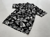 90s Vintage RalphLauren Rayon “Black Hawaiian” Shirt M Black
