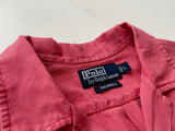 90s Vintage Polo RalphLauren CALDWELL OpenCollar Shirt L SalmonPink