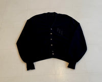 60s Vintage Wool Cardigan DeepNavy
