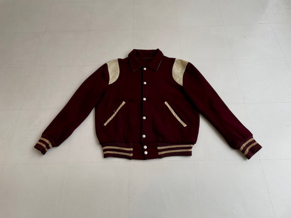 50s Vintage CCC Varsity jacket Burgundy