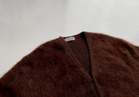 SuperFuzzy&Heavy 50s DRUMMOND Mohair Cardigan XL Brown