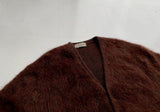 SuperFuzzy&Heavy 50s DRUMMOND Mohair Cardigan XL Brown