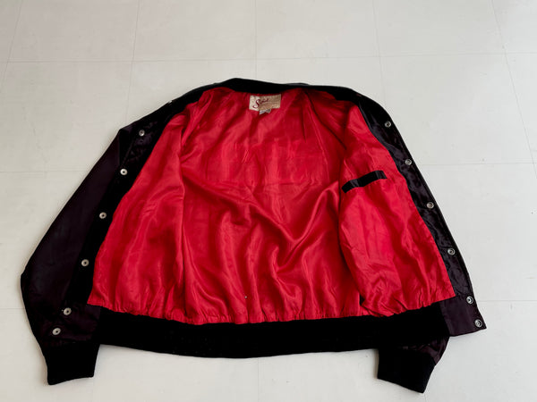 お歳暮･冬ギフト2024｜ギフト・贈り物はセブン 80s BURCANCY NO – L Black VICE MIAMI jacket Varsity Vintage バッグ