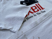 90s Vintage MAXELL T-shirt XL White