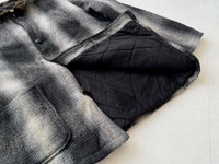 90s SANTAFE TRAIL Ombré Wool Jacket L Black&White