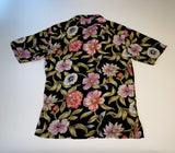 90s RalphLauren Rayon “Tropical” Shirt Black S