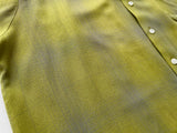 60s vintage TOWNCRAFT ShadowPlaid Rayon Shirt L Green