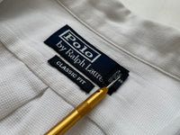 90s Vintage Polo RalphLauren OpenCollar Shirt M White