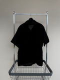 90s Vintage RalphLauren CLAYTON OpenCollar Shirt L Black