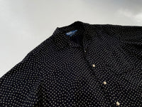 90s Vintage Polo RalphLauren CLAYTON “Square Dot”Shirt M black