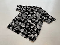 90s Vintage Polo RalphLauren “Black Hawaiian”OpenCollar Shirt L Black