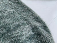 60s Vintage BRENT Mohair Cardigan SageGreen&White L