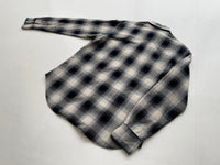 90s Vintage RalphLauren ShadowPlaid WesternShirt M Black&White