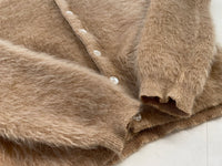 60s Dayton’s Mohair Cardigan XL MilkteaBrown