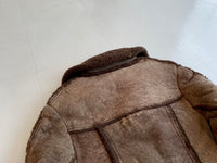 70s Vintage LEATHER ATTIC Mouton Jacket Chocolate 38