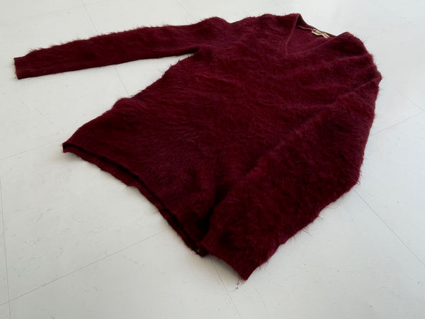 60s Vintage PURITAN Mohair Sweater Burgundy