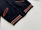 70s Vintage BUTWIN Varsity Jacket Black&Orange