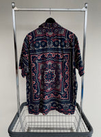 90s Vintage RalphLauren VINTAGE CAMP OpenCollar Shirt L Navy