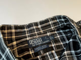 90s RalphLauren Black&White Plaid L/S Shirt L