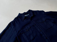 90s Vintage Polo Ralph Lauren Herringbone Shirt XL DeepNavy