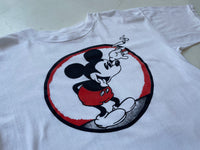 80s Vintage MickeyMouse Smoking T-shirt XL White