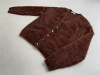 SuperFuzzy&Heavy 50s DRUMMOND Mohair Cardigan XL Brown
