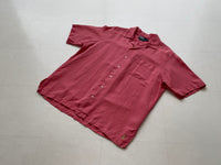 90s Vintage Polo RalphLauren CALDWELL OpenCollar Shirt L SalmonPink