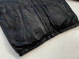 80s EddieBauer Leather Puffer Jacket XL